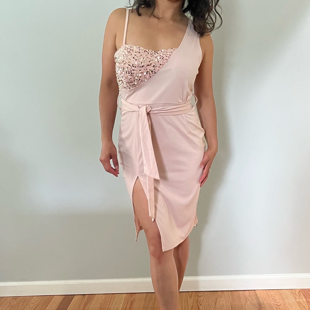 Pretty pink mini dress